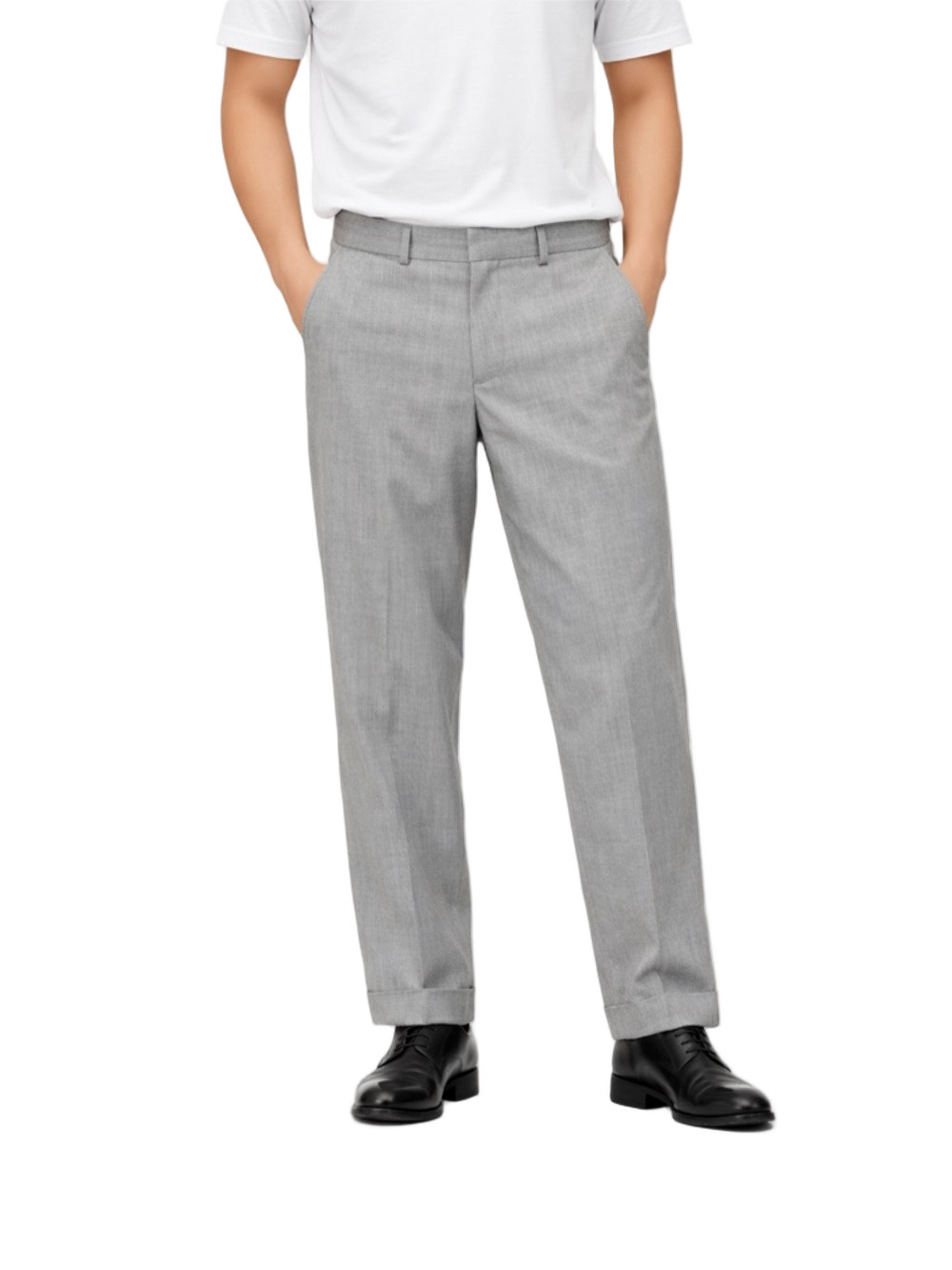 Haggar Men's Light Gray Dress Pants